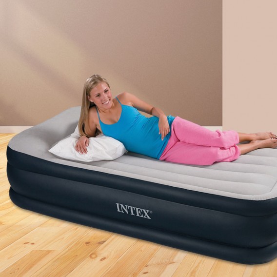 Cama hinchable individual Intex Deluxe Pillow Rest Raised 64132NP