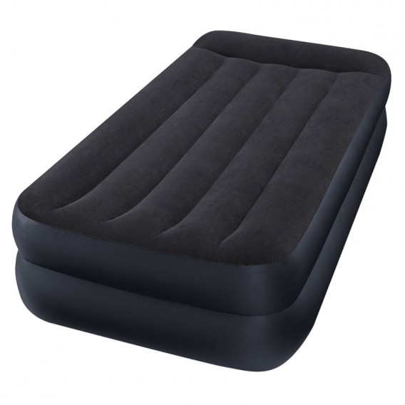 Individueel opblaasbaar bed Intex Pillow Rest Raised Bed 64122NP. Afmetingen: 99x191x42 cm