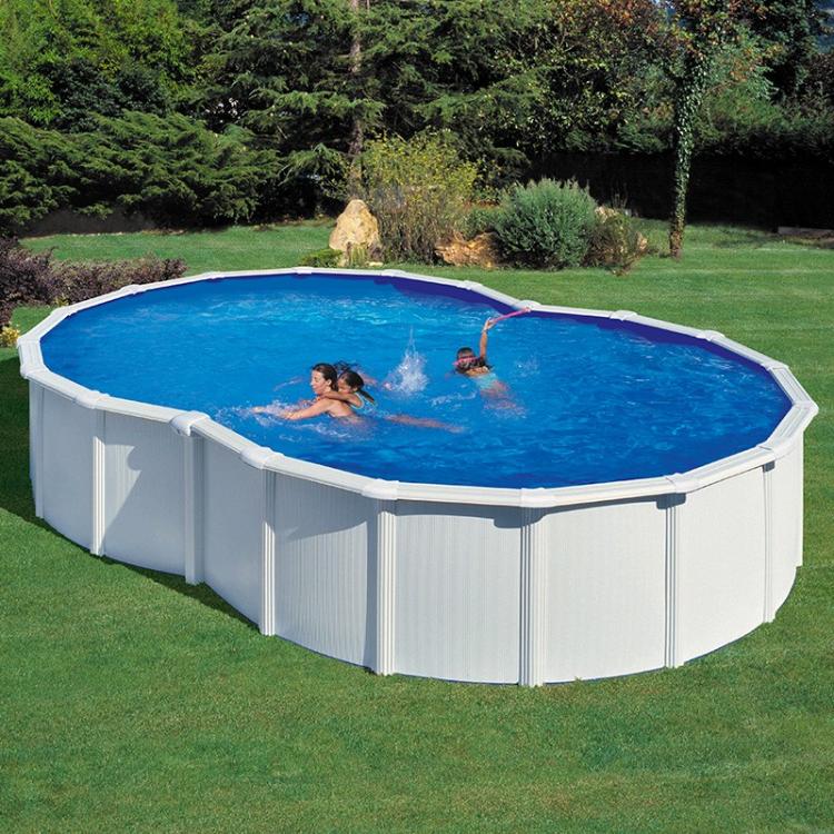 Gre Varadero pool in eight white sheet steel