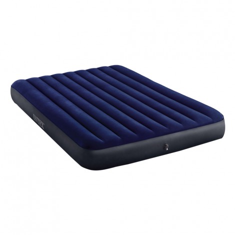 Hard Air Bed-Beam standard Classic Downy 64765 152x203x25 cm. + 2 cuscini e pompa manuale