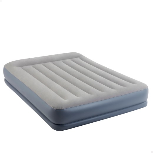 Colchón hinchable Intex Pillow Rest Mid-Rise doble 64118. Medidas: 152x203x30 cm