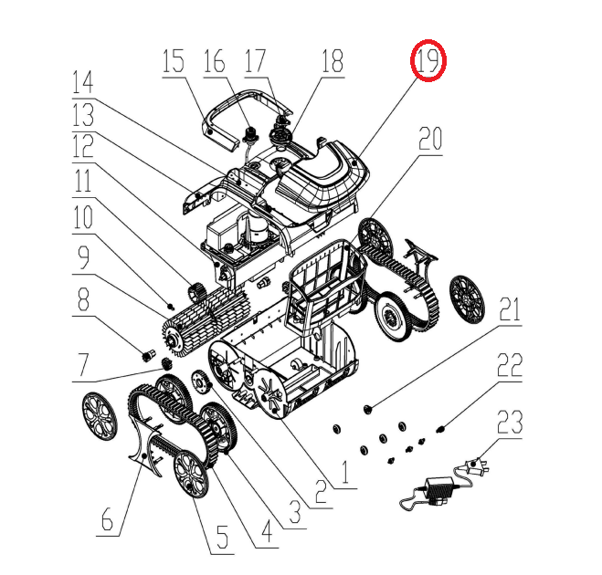 E-TRON i30 Top cover cleaner cover