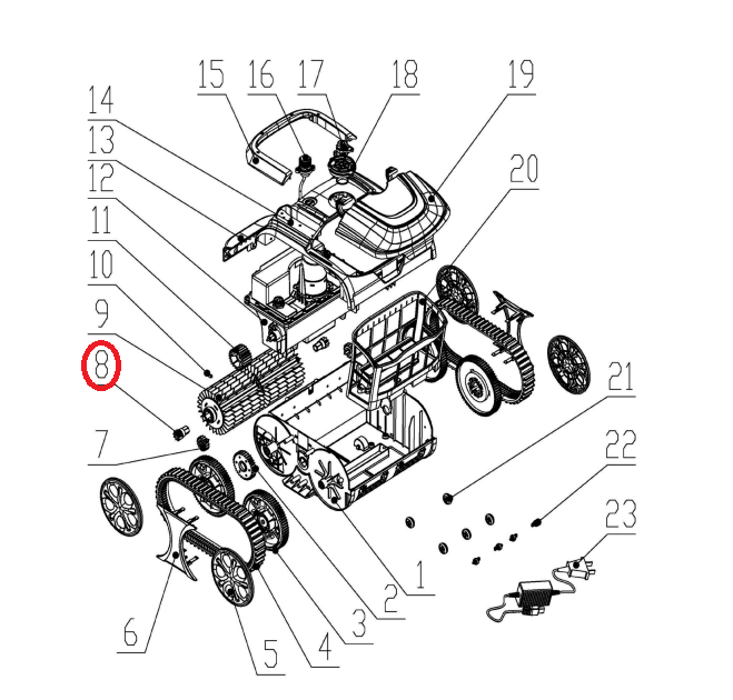 E-TRON i30 Roller gear cleaner