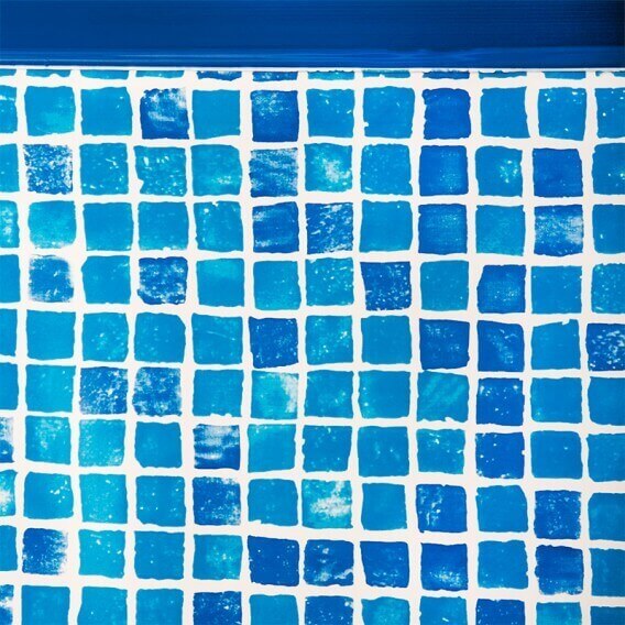 Bélés Gresite piscina Gre ovalada 50/100 altura 132 sistema colgante