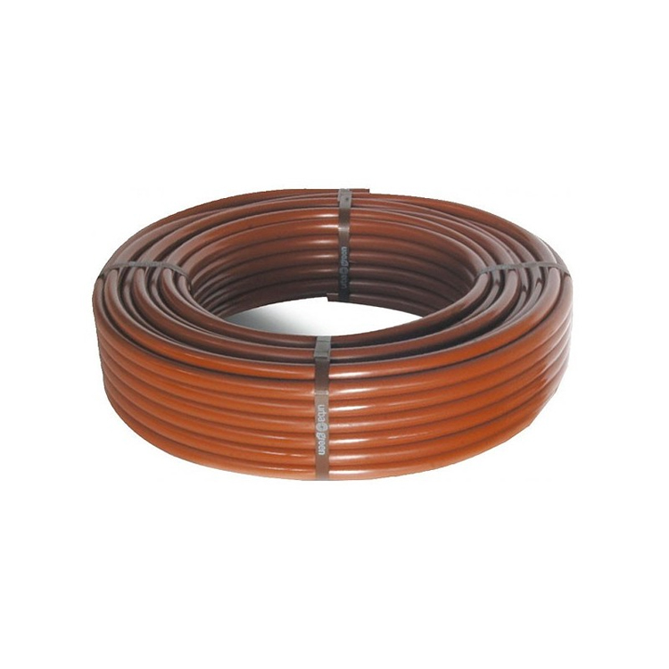 Integrated drip irrigation pipe brown (coil 100 m)
